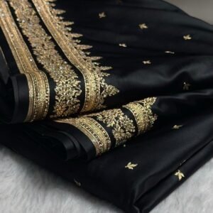 black saree