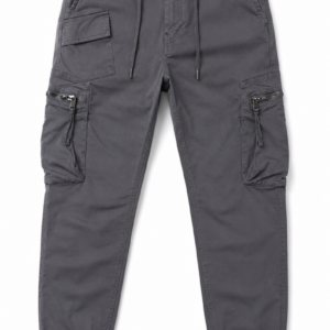 Men’s Charcoal Gray Cargo Joggers – Urban Streetwear Pants
